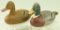 Lot #416 - Pair of Captain Jessie Urie Rock Hall, MD miniature carved Mallards hen and drake