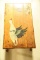 Lot #446 - Ned Ewell hand painted Maple cocktail table with Snow Goose motif signed Ewell