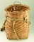 Lot #464 - Vintage trappers basket with straps 18”