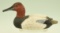 Lot #211 - J. Thelen 1984 miniature carved Canvasback drake signed on underside