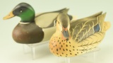 Lot #206 - Pair of Bill Joiner, Chestertown, MD 1/3 size Mallards drake and hen signed and dated