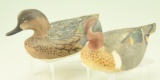 Lot #207 - Pair of Oliver Lawson, Crisfield, MD miniature Green Winged Teal drake and hen both