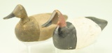 Lot #210 - Pair of Captain John Smith, Ocean City, MD miniature carved Canvasbacks Drake and Hen