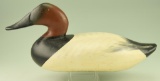 Lot #232 - Madison Mitchell, Havre de Grace, MD Canvasback drake painted and signed by Charlie