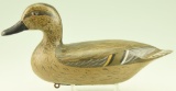 Lot #234 - Henry Perdew half size Gadwall hen with keel weight labeled Henry Perdew