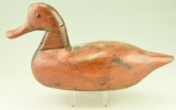 Lot #241 - Hand carved and chopped Bluebill decoy unpainted attributed to Captain John Smith