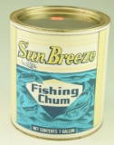 Lot #265 - Vintage Sun Breeze Fishing Chum 1 gallon tin can