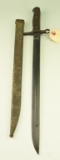 Lot #389 - Japanese Type 30 Bayonet with Scabbard (NO Leather belt attachment) – 15 5/8” Blade.