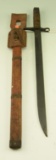 Lot #403 - Japanese Pole Bayonet with Wood Scabbard. Jinsen Rikugun Zoheisho Arsenal Markings.