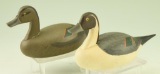 Lot #408 - Pair of Captain Jessie Urie, Rock Hall, MD miniature pintails hen and drake unsigned