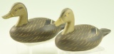 Lot #417 - Pair of Captain Jessie Urie Rock Hall, MD miniature carved Black Ducks