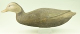 Lot #448 - Down East Decoy Factory, Freeport, Maine Black duck in swimming pose original paint,