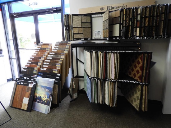 Lot # 4609 - Two Carpet & 1 Laminate floor displays to include: #1 Laminate display with 33 +/-