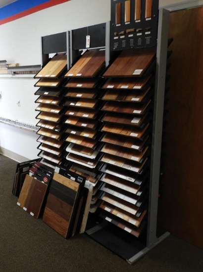 Lot # 4612 - 3 Hardwood Flooring Display racks Each is 78” Tall by 21” Wide with Approx. 13 slots
