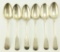 Lot #390 - (6) English Hallmarked 19th Century coin silver spoons dated 181879, 1883, and 1898