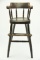 Lot #401 - Early 19th Century Pine Captains style spindle back child’s high chair circa 1830 (very