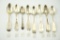 Lot #421 - (8) 19th Century Coin silver spoons: H.C. Webster & Co. Providence, RI, Hotchkiss and