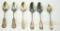 Lot #430 - 6 Coin Silver Spoons to Include: Three Huntington Bros, NY Monogrammed spoons, One by