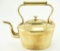 Lot #447 - Late 18th Century English brass dovetailed tea pot with brass handle and spout 9”