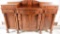 Lot #464 - Gorgeous Empire Mahogany and flame grain sideboard with drop center gallery over two