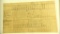 Lot #569A - 1843 Christ Church Eastville, VA hand written election ballet with 12 possible
