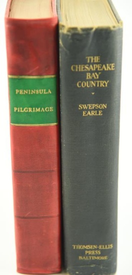 Lot #648 - Two Eastern Shore Books to Include: “The Chesapeake Bay Country by Swepson Earle