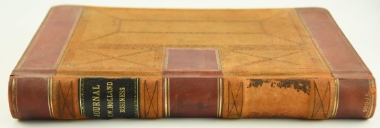 Lot #652 - “Journal C.W. Holland Business” Books containing Daily Journal entries dated from