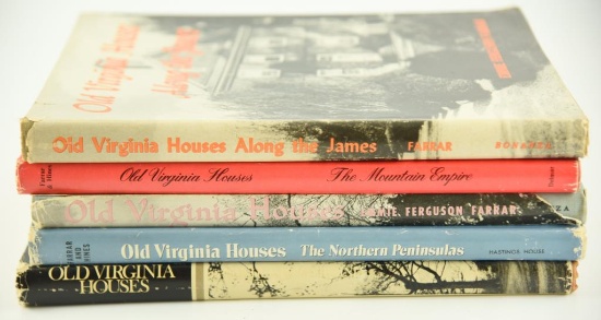 Lot #662 - (5) Old Virginia Houses Books to Include: OVAH “The Heart of Virginia” by Emmie