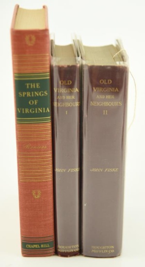 Lot #665 - 3 Virginia Books to Include: “Old Virginia and Her Neighbors Vol. #1 & 2” by John