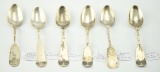 Lot #427 - 6 Coin Silver Spoons to include: Watson & Hildrebrand, Retailers in Philadelphia, PA