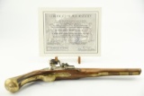 Lot #446 - Navy Arms Co Colonial Williamsburg reproduction flint lock used for the Colonial