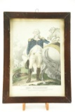 Lot #450 - Late 19th Century hand colored framed lithograph of General George Washington by James