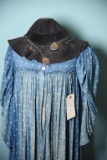 Lot #519 - Victorian dress form with Victorian dress, hat, and boots 60”