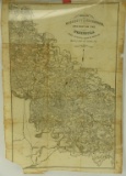 Lot #580 - 1912 Map of the Coastal Plain of Virginia by Samuel Sanford 27” x 21” and Map of the
