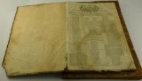 Lot #582 - Bound copy of the Albion New York January 1, 1842 to June 4th 1842 and Bound Copy of