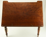 Lot #597 - Antique Cherry finish folding book stand (17” x 27”)