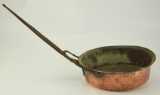 Lot #611 - Primitive 11” Copper Cook Pot with Wrought Iron Handle