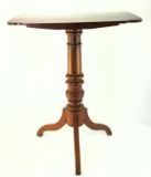 Lot #620 - Refinished Federal Style Tilt Top Table Circa 1840-1870. Probably made in Northern