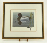 Lot #686 - Northern Scaup L/E Signed & Numbered #139/500 Print. Signed by Jim Taylor. Dated 1987.