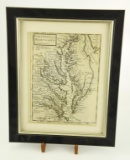 Lot #691 - Virginia Map by Herman Moll Geographer Was published in Thomas Salmon’s Modern