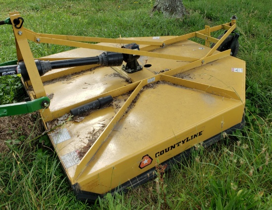Lot #9 -Countyline Mdl RC6, 6' Rotary Cutter Square Back, PTO HP Rating: 25-65, Unit Height: 24"