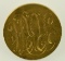 Lot #17 - 1881 $5 Gold Coin made into a Love Pin . Head is readable. Pin has been soldered on.