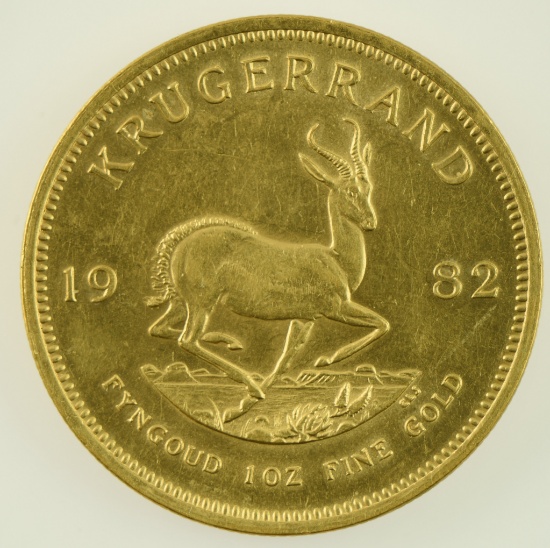 Lot #13 -1982 South Africa Krugerand 1 Oz Gold Coin