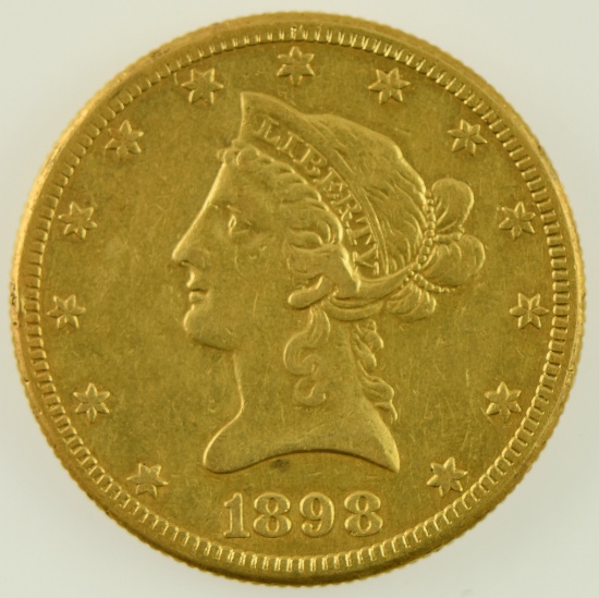 Lot #14 - 1898-S $10 Eagle Gold Piece