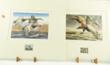 Lot #305 - 1982-83 Federal Duck Stamp print by David Maass and 1987-88 Federal Duck Stamp Print