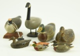 Lot #335 - Well Executed Miniatures by R.E. Grashorn Elkton, Wisconsin to include: standing goose
