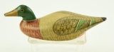 Lot #336 - Miniature carved Mallard drake by Frank Adams, Maine (from the Mort Kramer Collection)