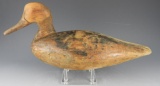 Lot #837 -Unsigned stained duck with Lead weight. 