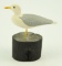 Lot #368 - Paul Nock, Salisbury, MD 1976 miniature carved Seagull on driftwood signed and dated
