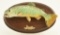 Lot #378 - Hand carved Brook Trout on plaque signed R.S. McKenzie (from the Mort Kramer
